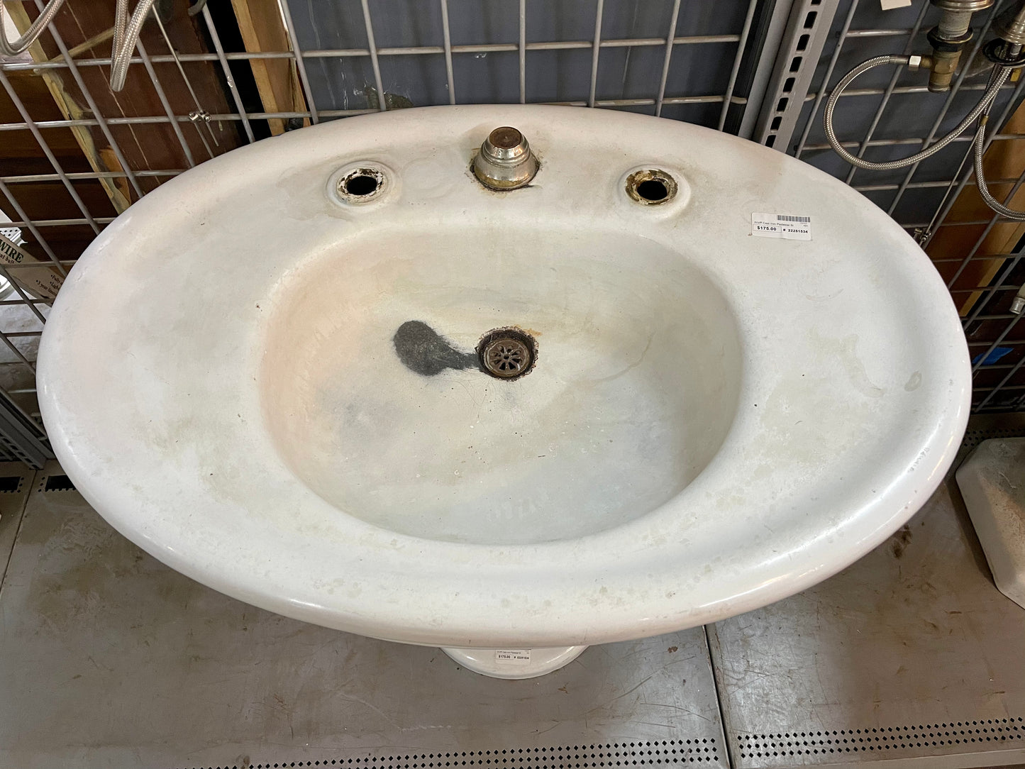 Wolff Cast Iron Pedestal Sink