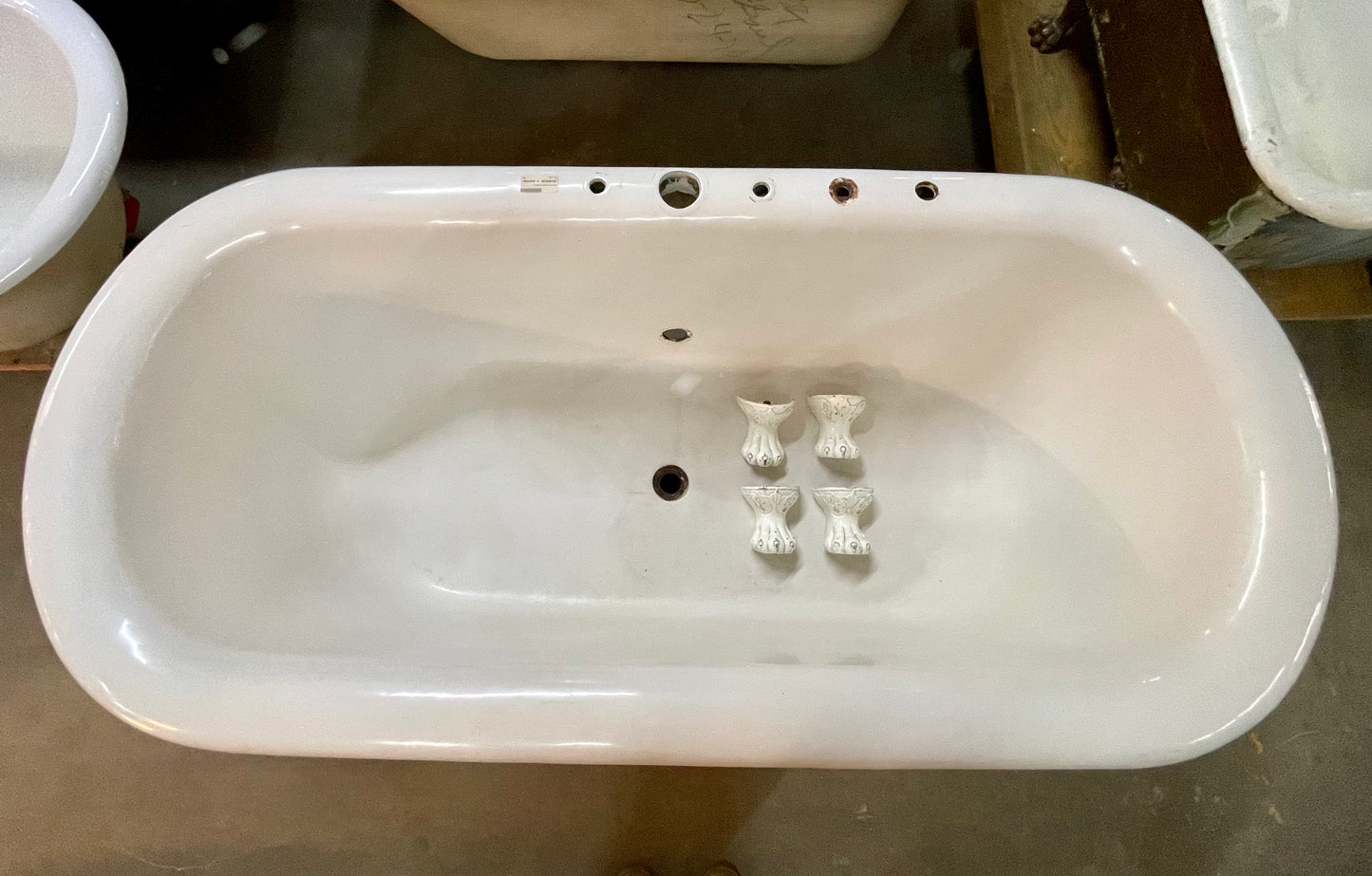 Antique Wolff 6ft Clawfoot Bathtub