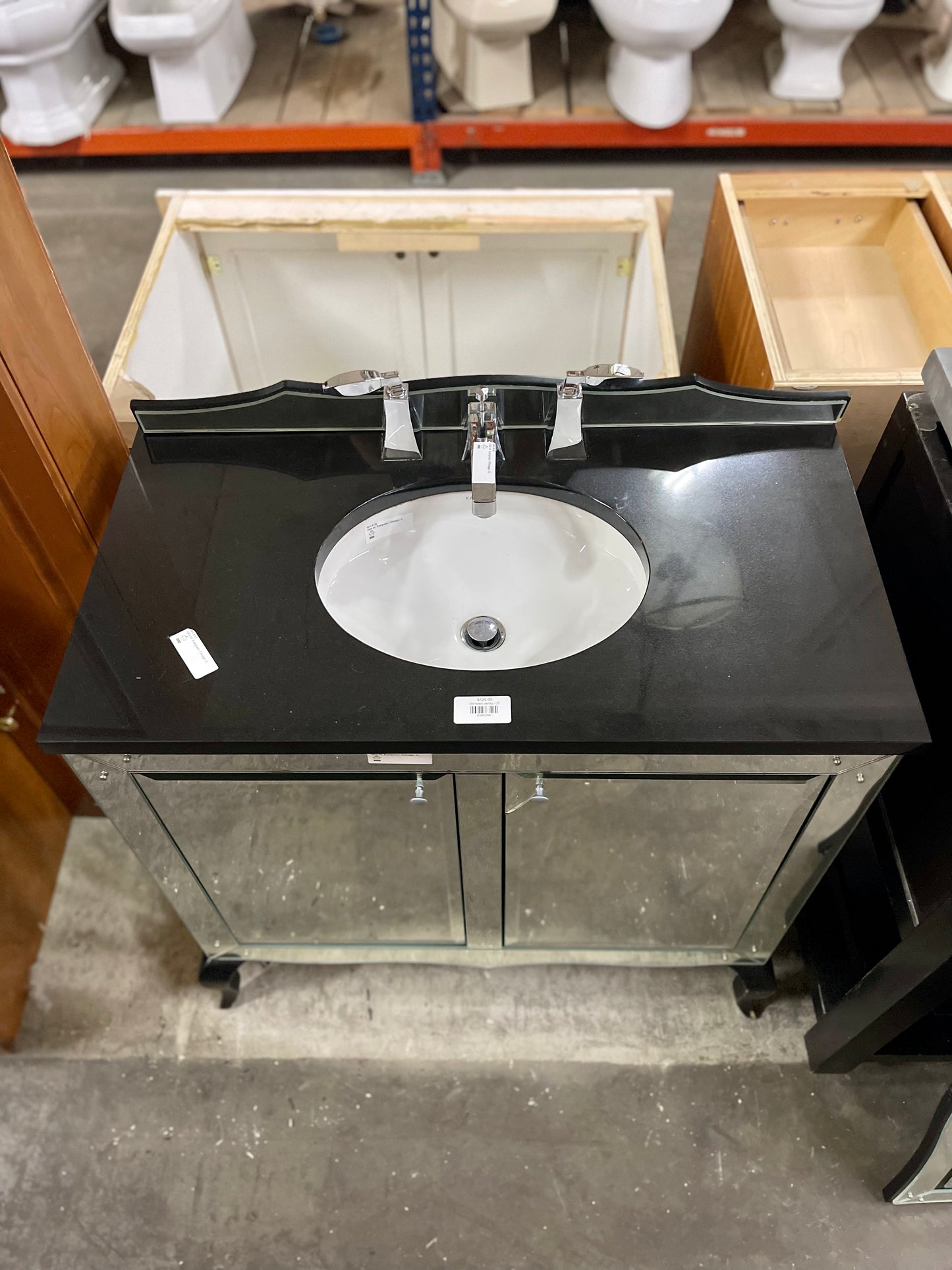 Mirrored Vanity