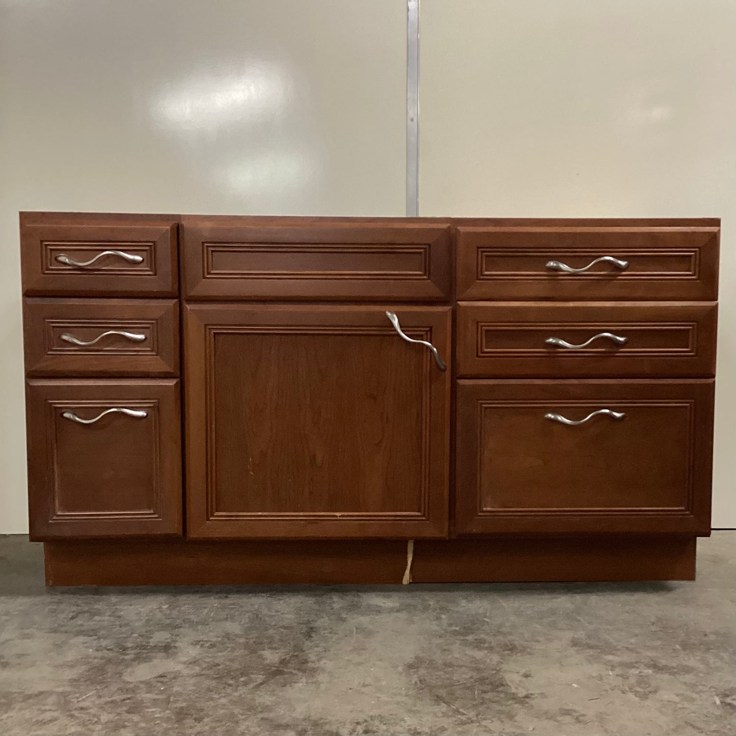 Two Piece Wood Vanity Base Cabinet