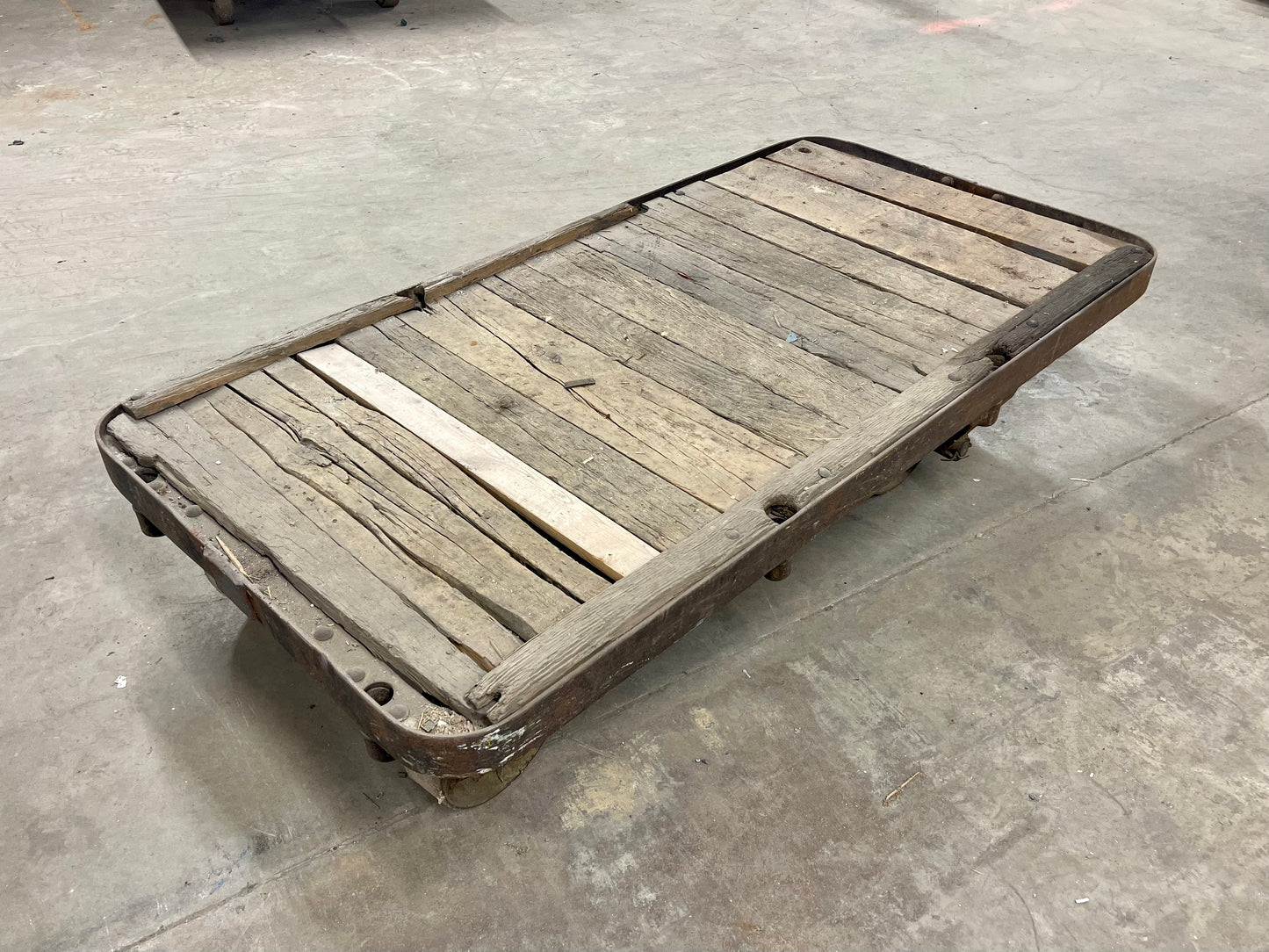 Antique Industrial Factory Cart