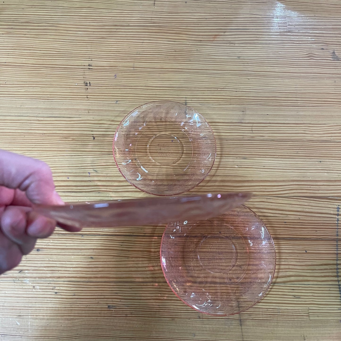 Jeanette Glass Saucers