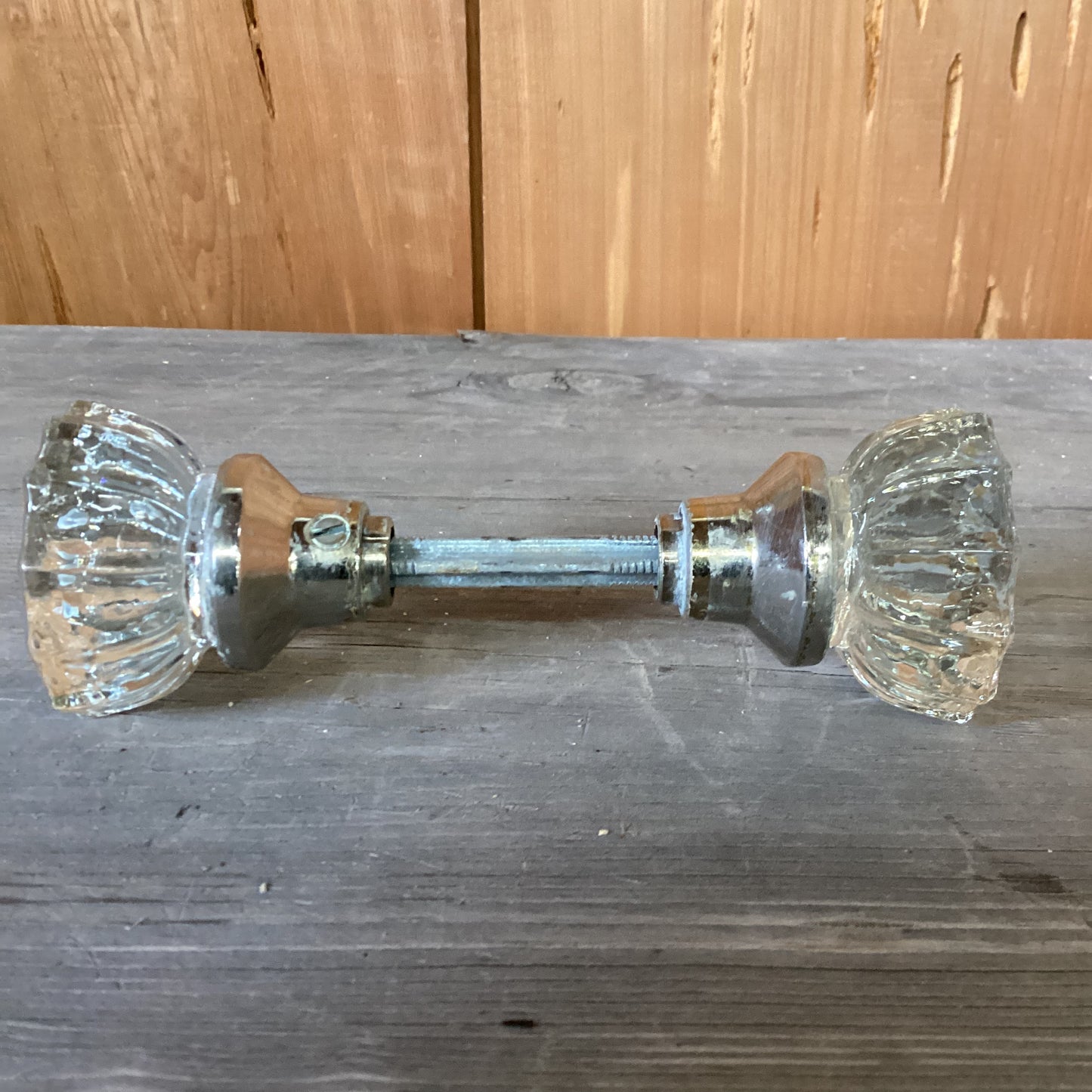 Glass Doorknob Set