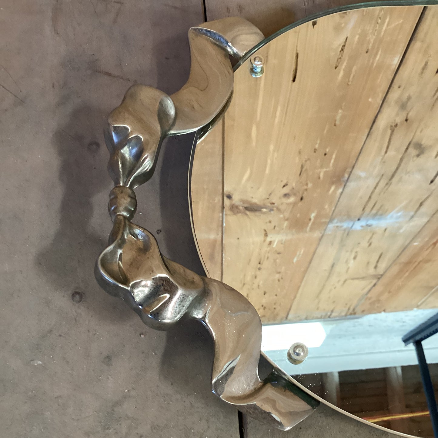 Vintage Mirrored Dresser Tray