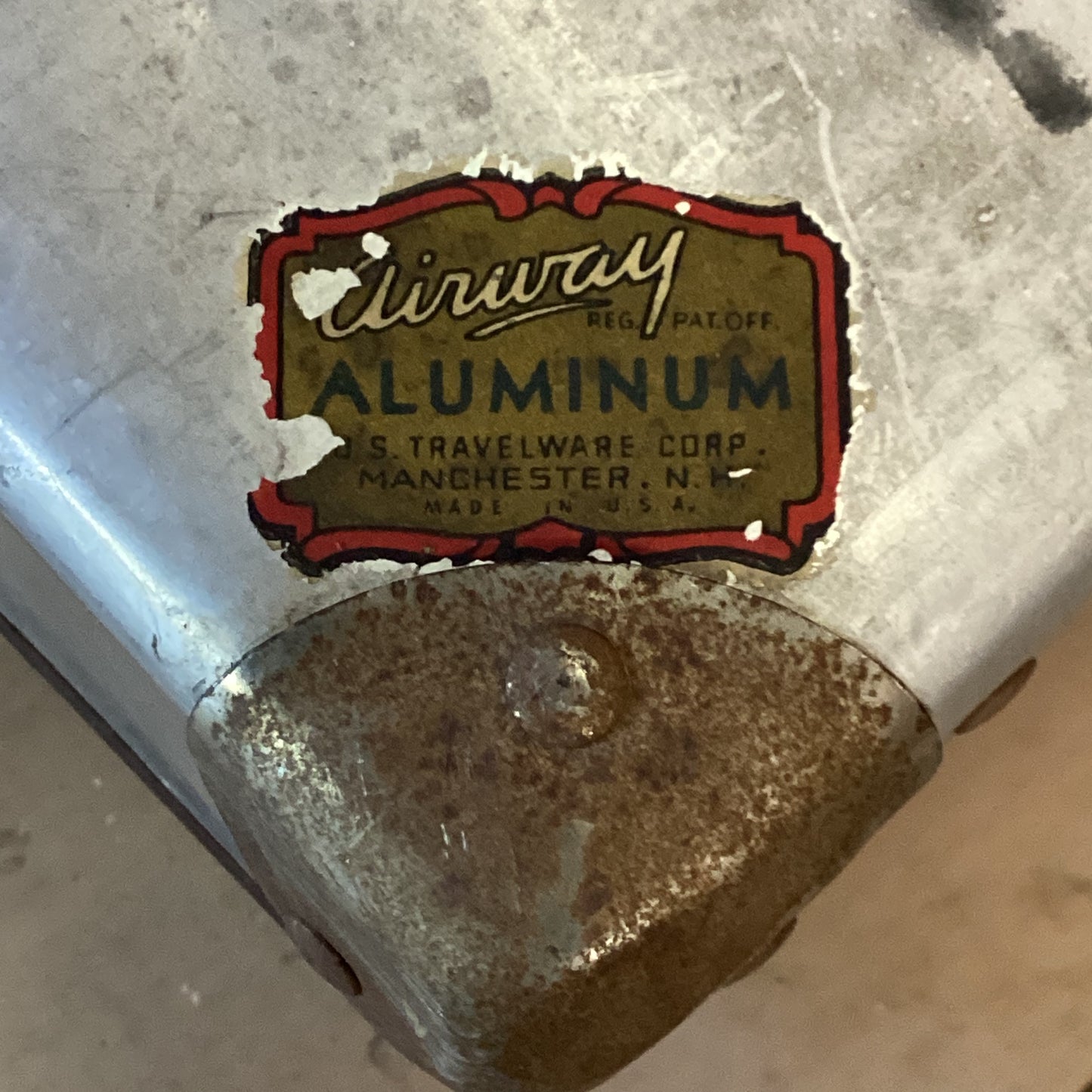 Vintage Metal Shipping Box