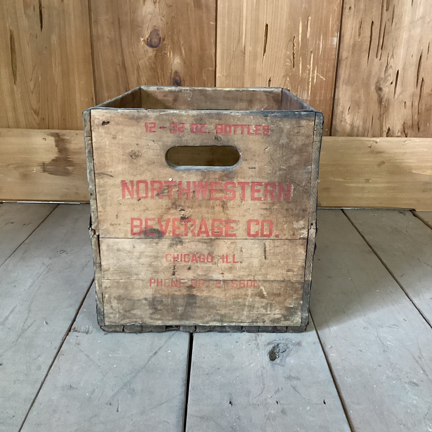 Vintage Wooden Beverage Crate