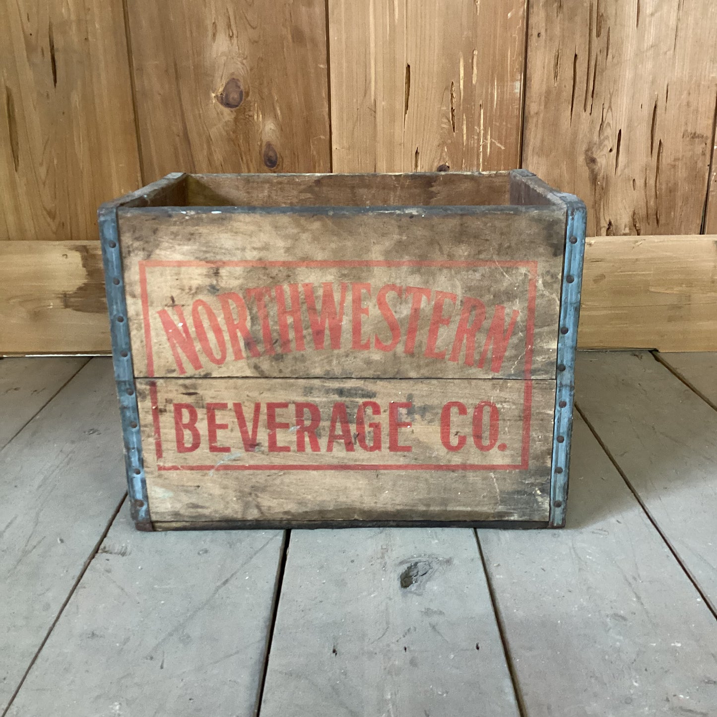 Vintage Wooden Beverage Crate