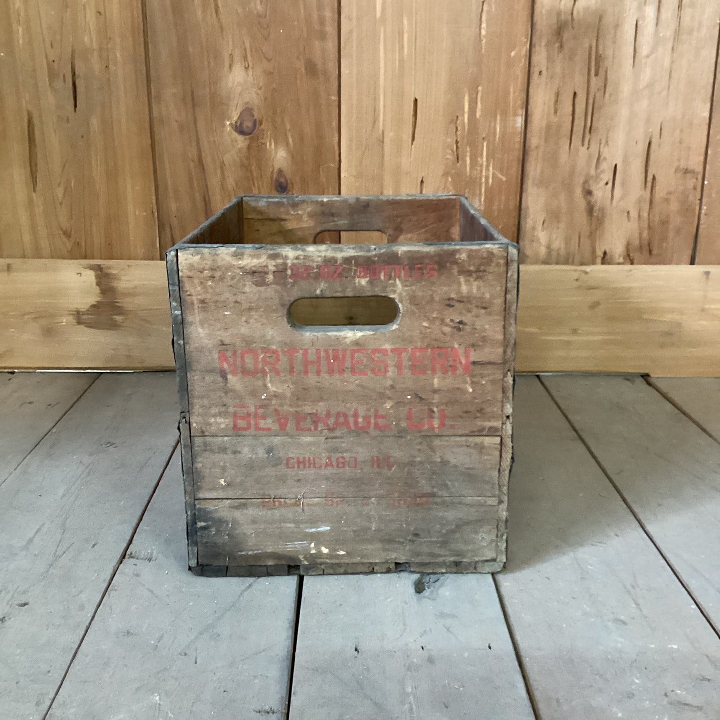 Vintage Wooden Beverage Crate
