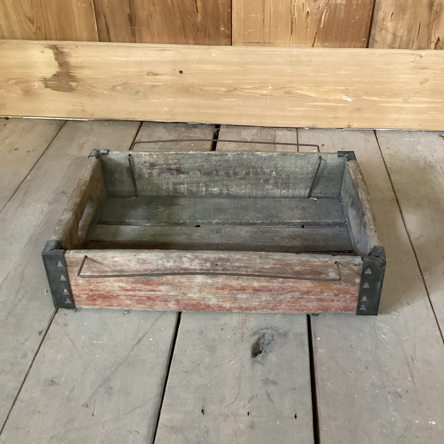Vintage Wooden Cola Crate