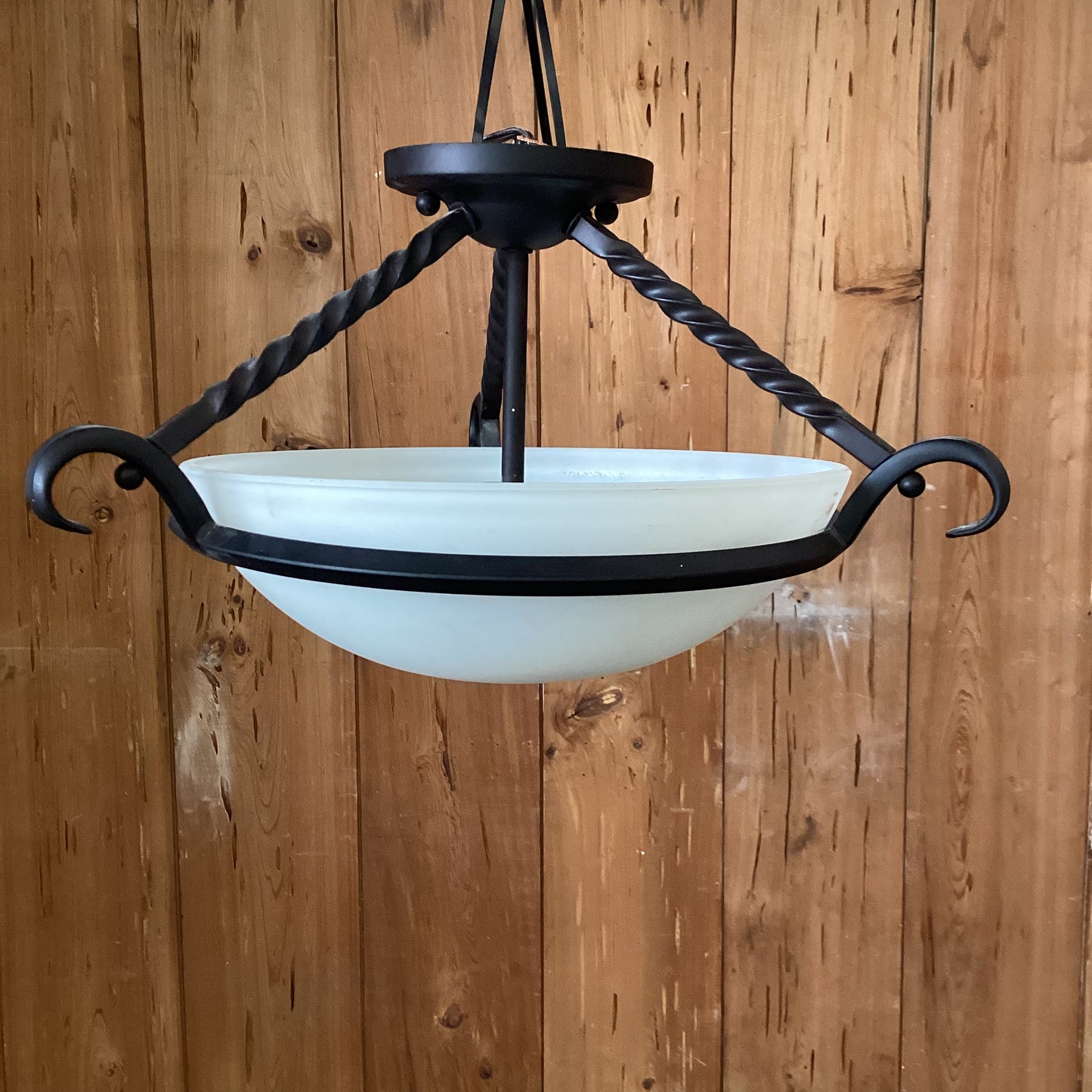 Three Bulb Semi-Flush Ceiling Light Fixture