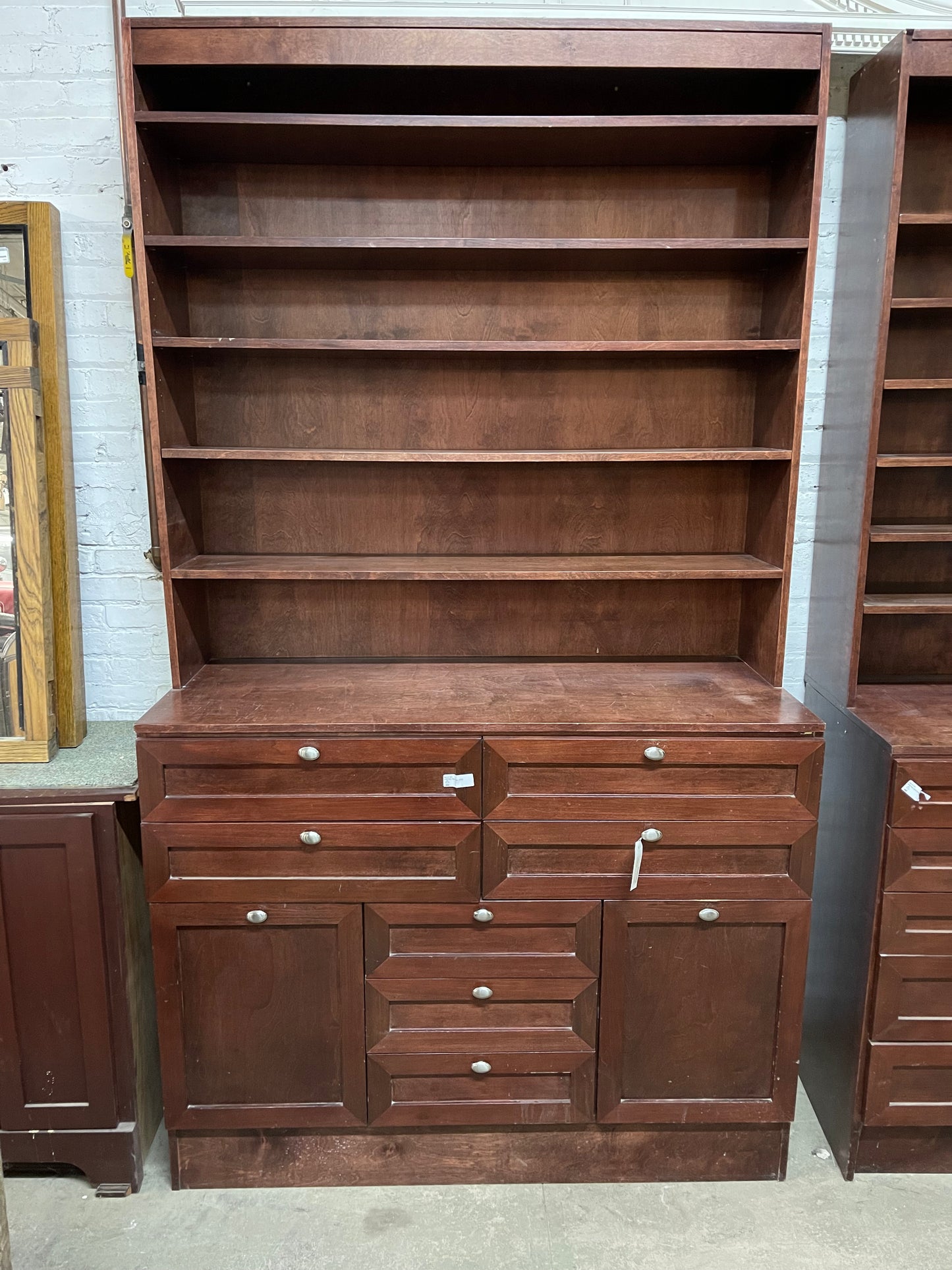 Mahogany Cabinet W/ Openshelving