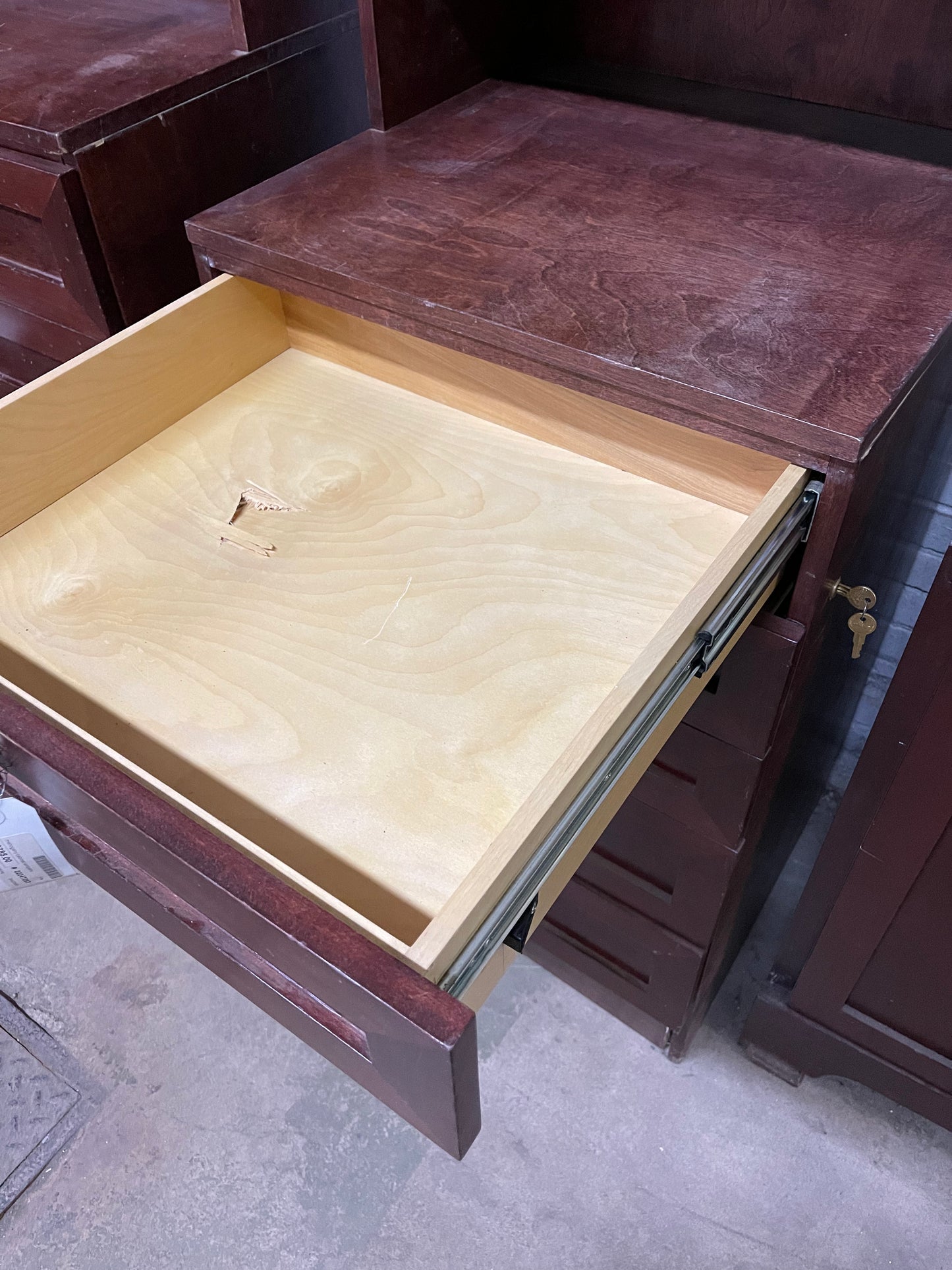 Mahogany Cabinet w/ Openshelving