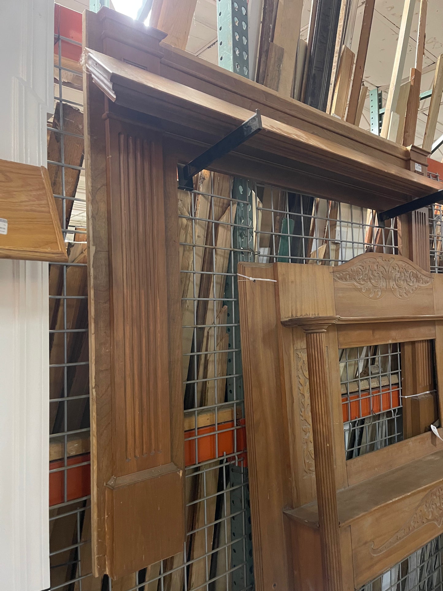 Wood Mantel Fireplace Surround