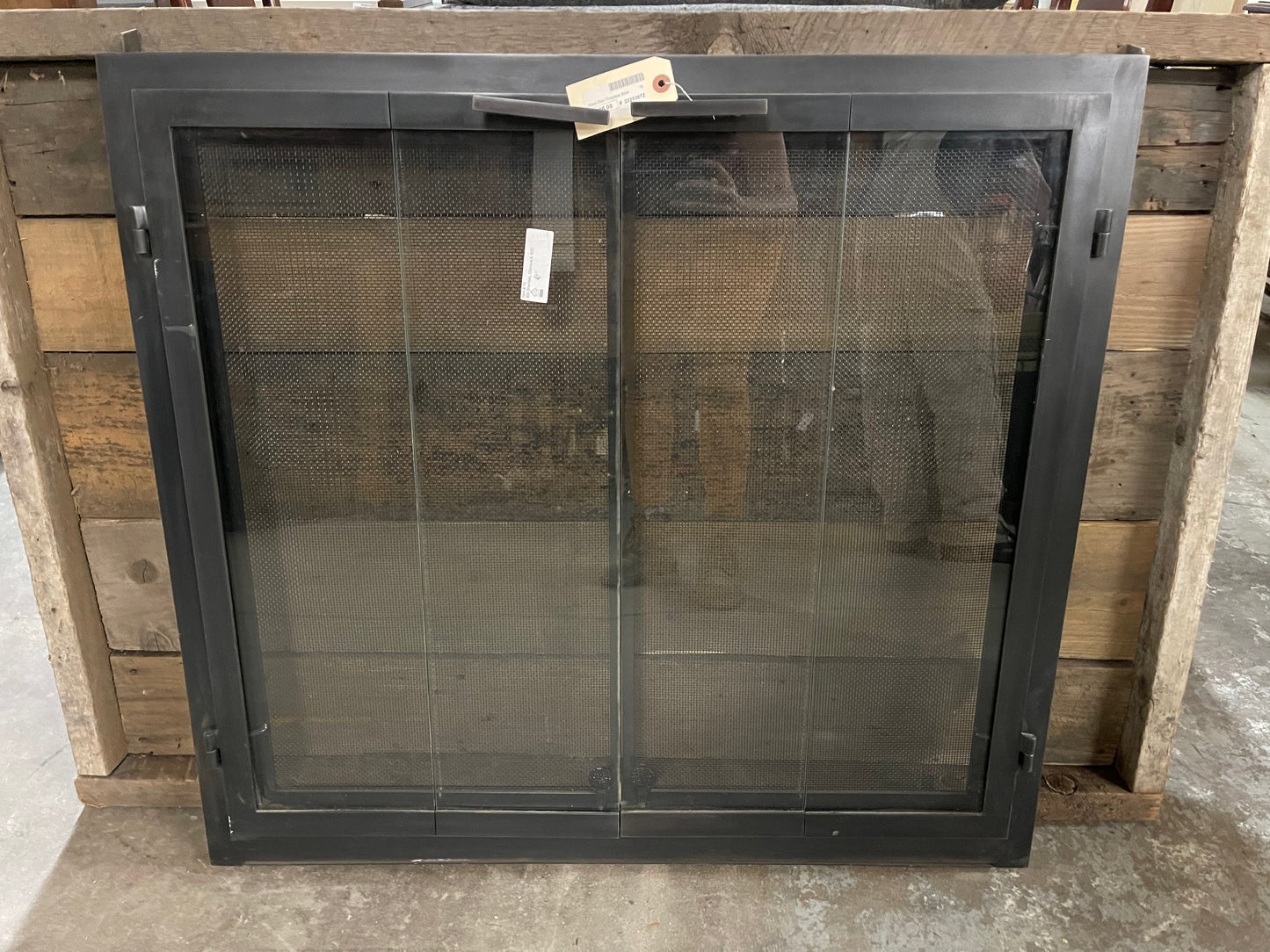 Fireplace Screen with Glass Door