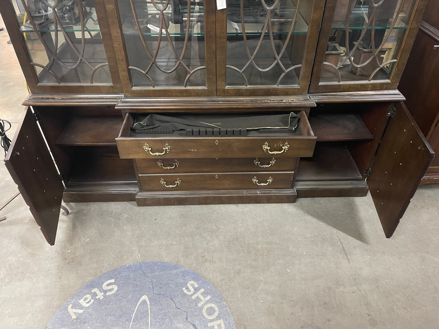 Henredon Mahogany Breakfront