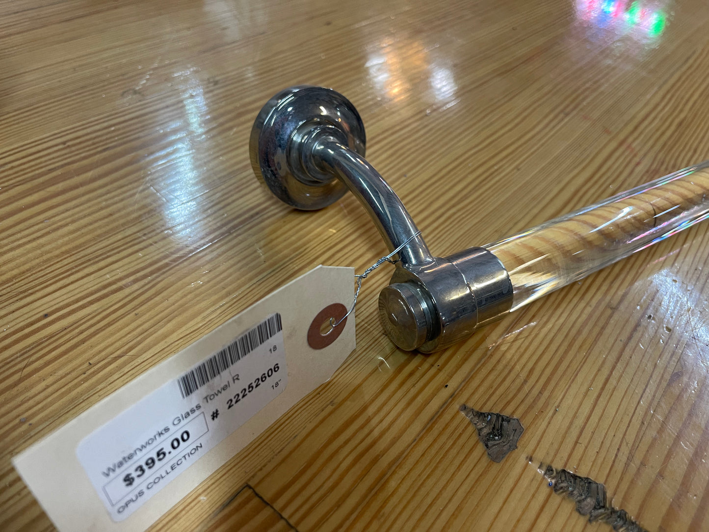 Waterworks Glass Towel Rod