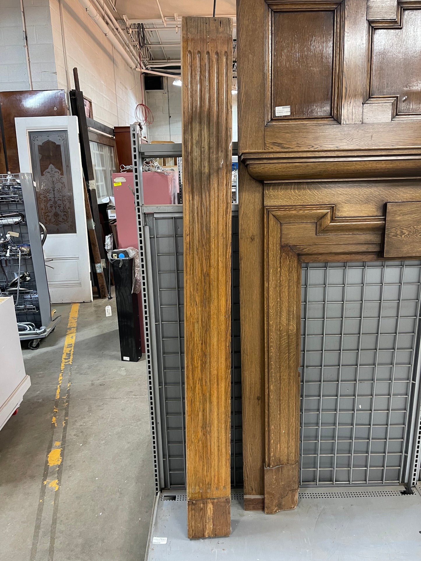 Fluted Oak Pilaster