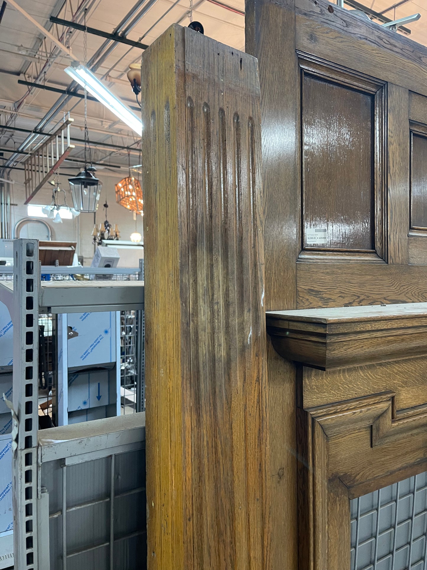 Fluted Oak Pilaster