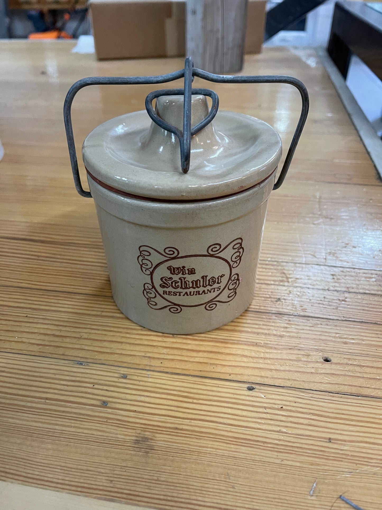 Vintage Win Schuler Crock
