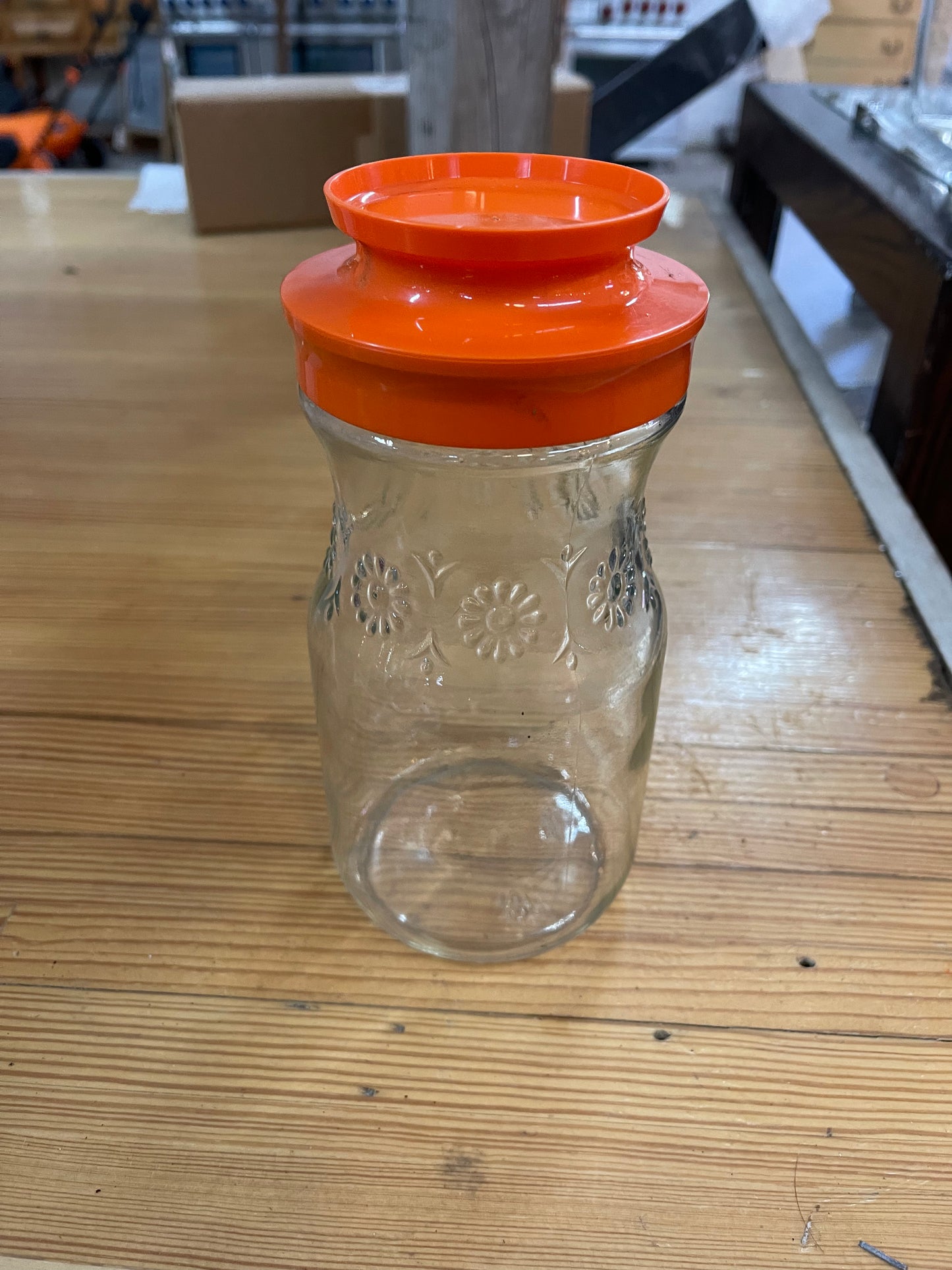 Vintage Orange Juice Jar