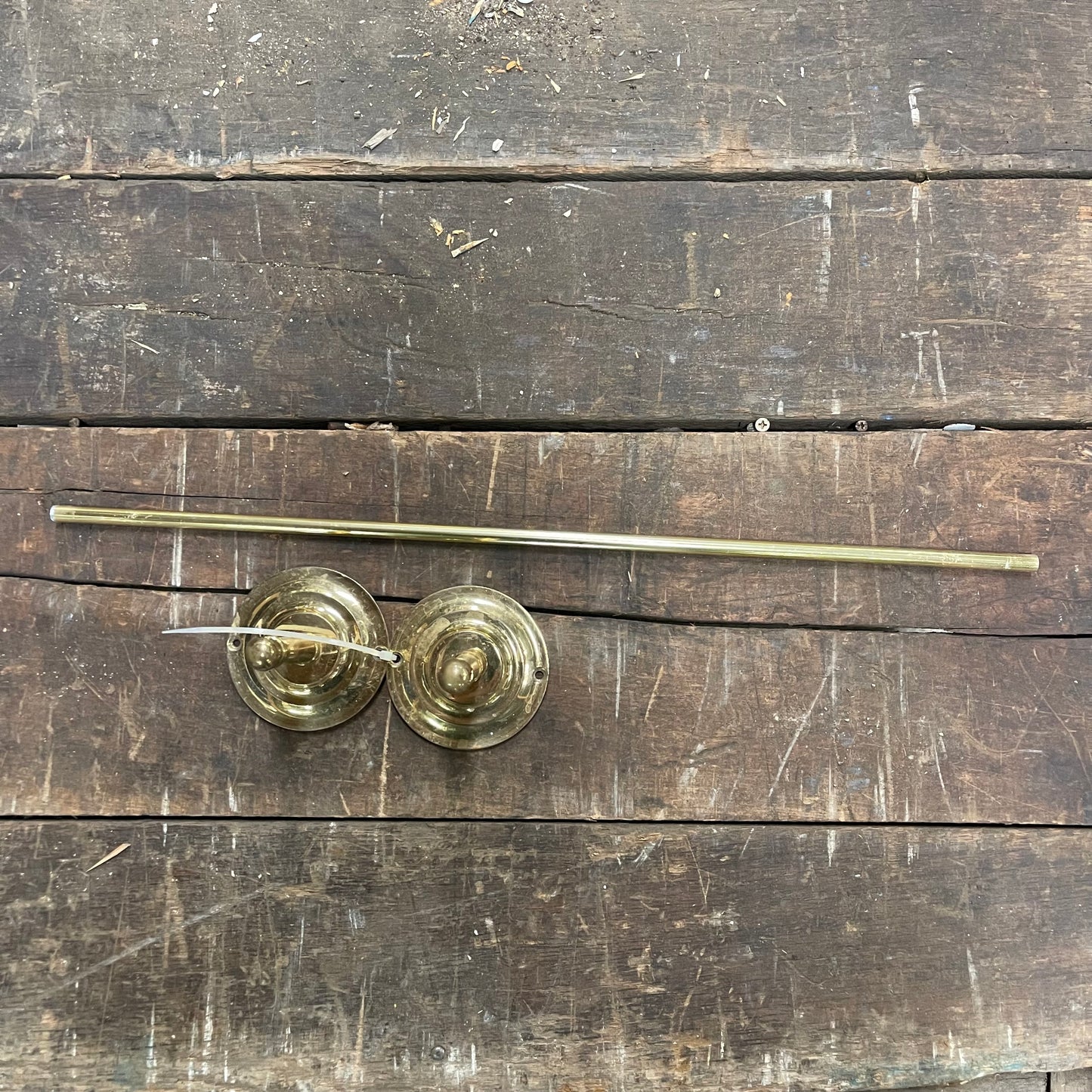 Antique Brass Towel Bar