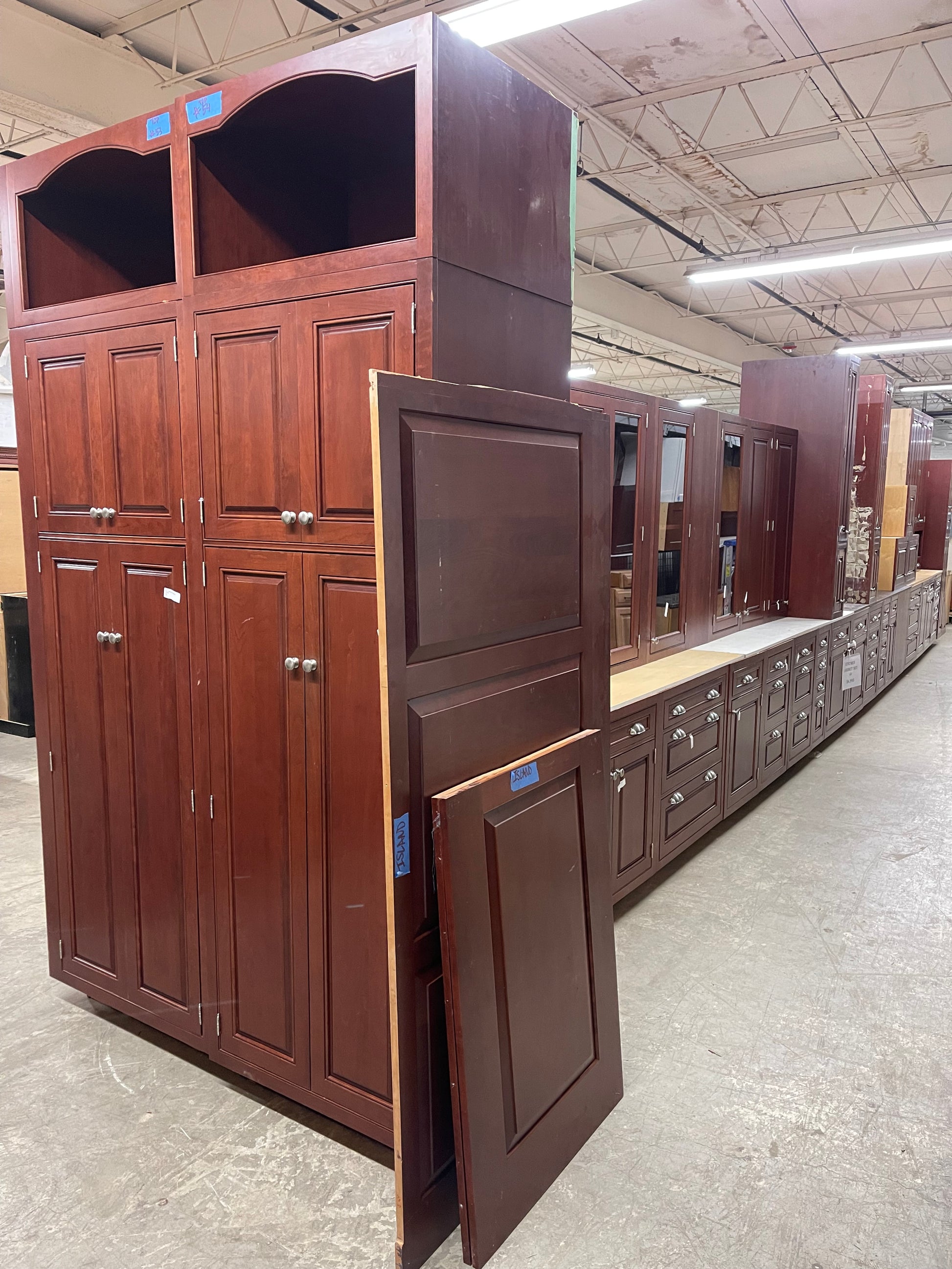 Mahogany Kitchen Cabinet Set – Reuse Depot, Inc.