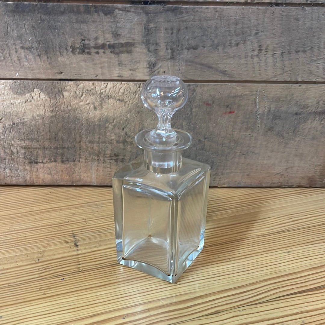 Etched Glass Perfume Bottle