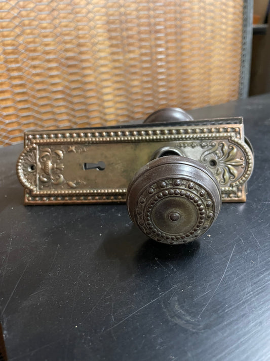 Antique Corbin Door Knob Set