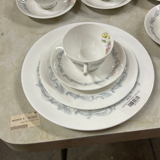 Chantilly Rose Pattern China Set