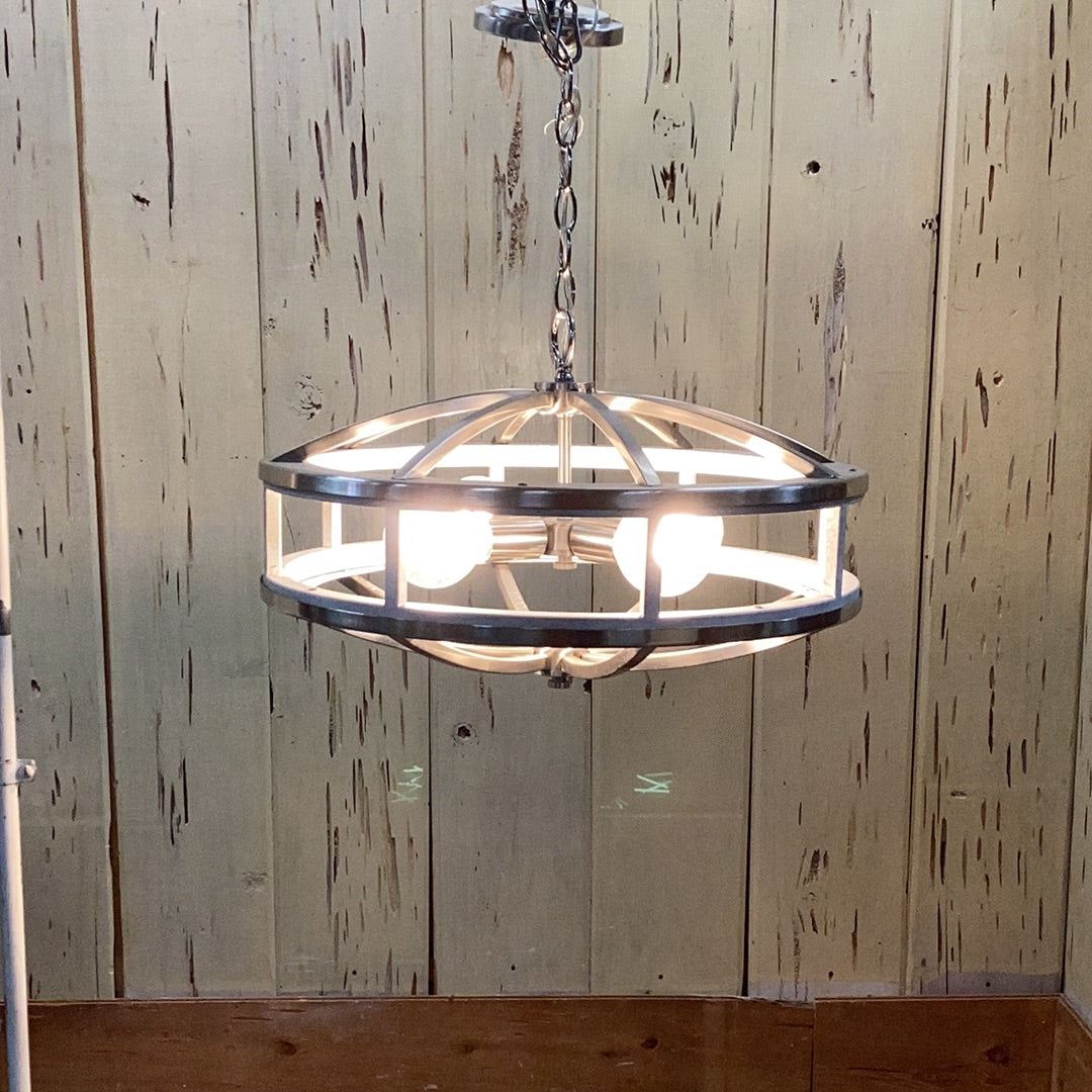 4-Bulb Drum Chandelier