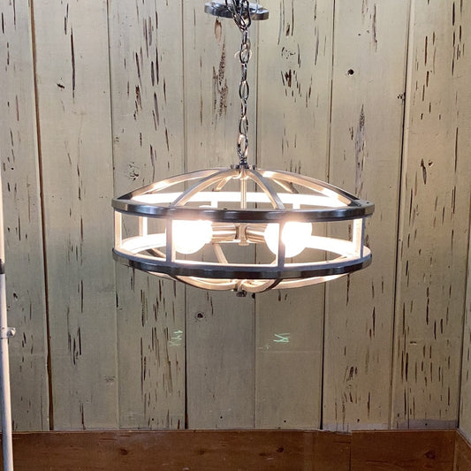 4-Bulb Drum Chandelier