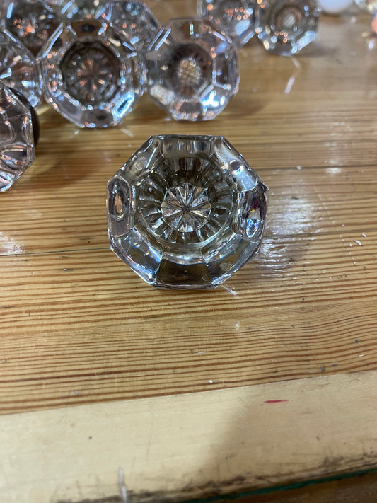 8 Point Rounded Glass Door Knob