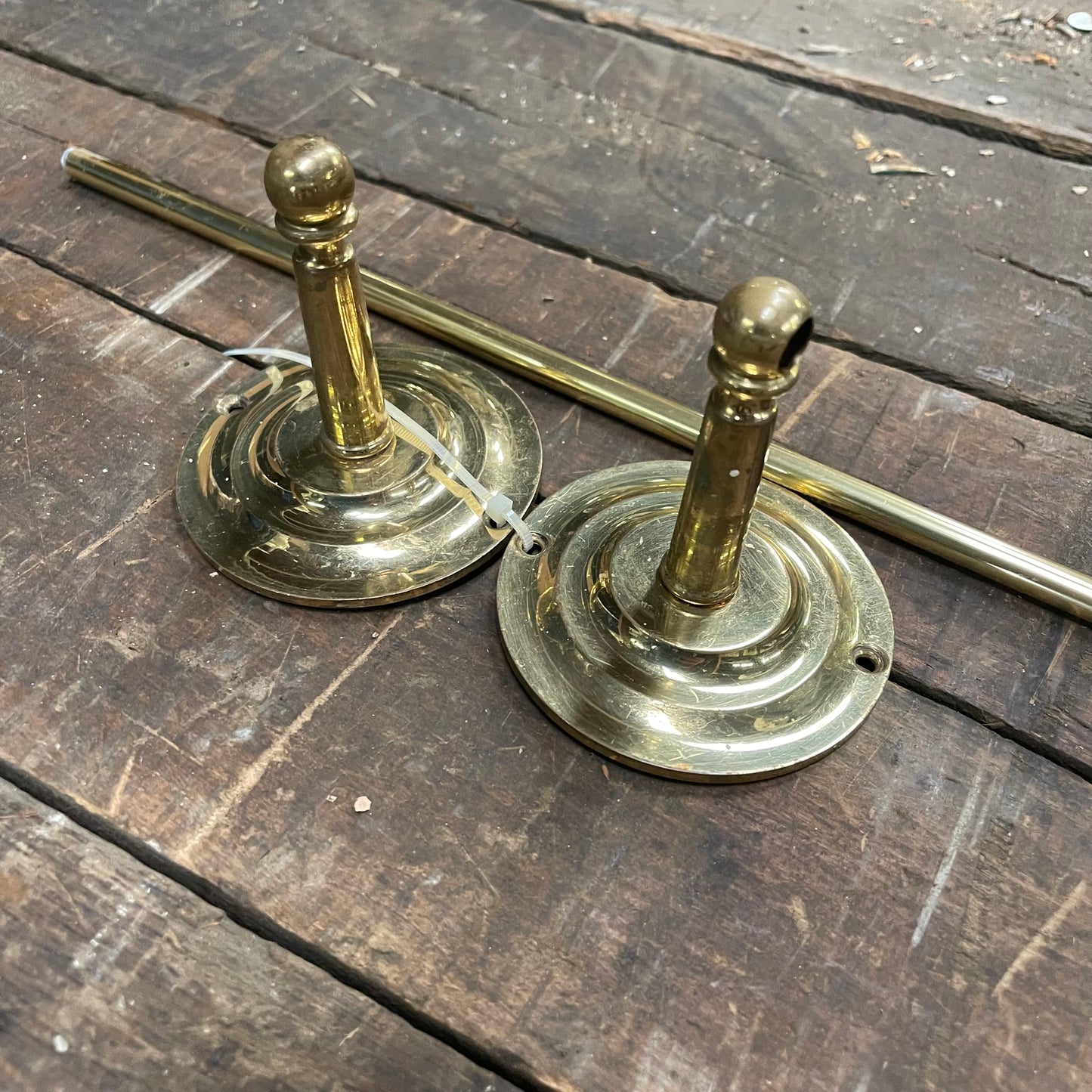 Antique Brass Towel Bar