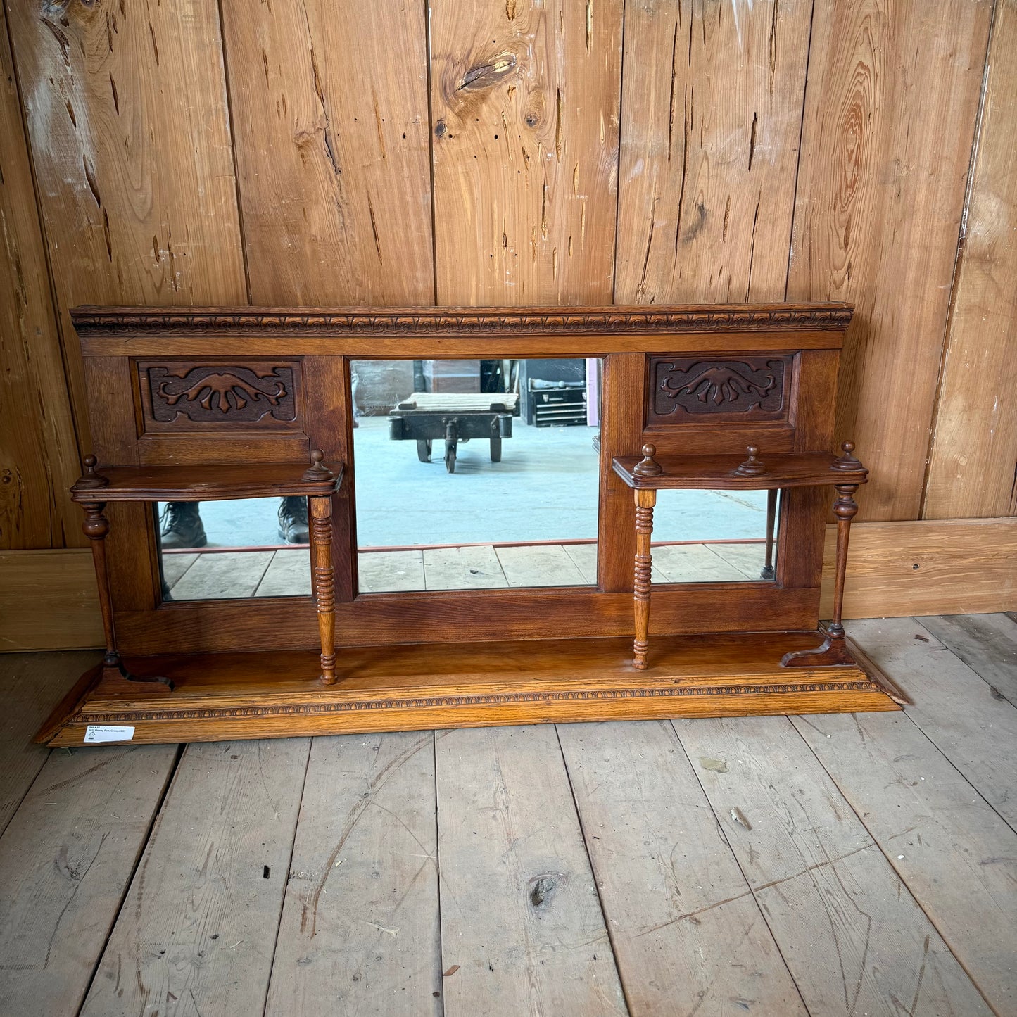 Antique Buffet Mantel Mirror