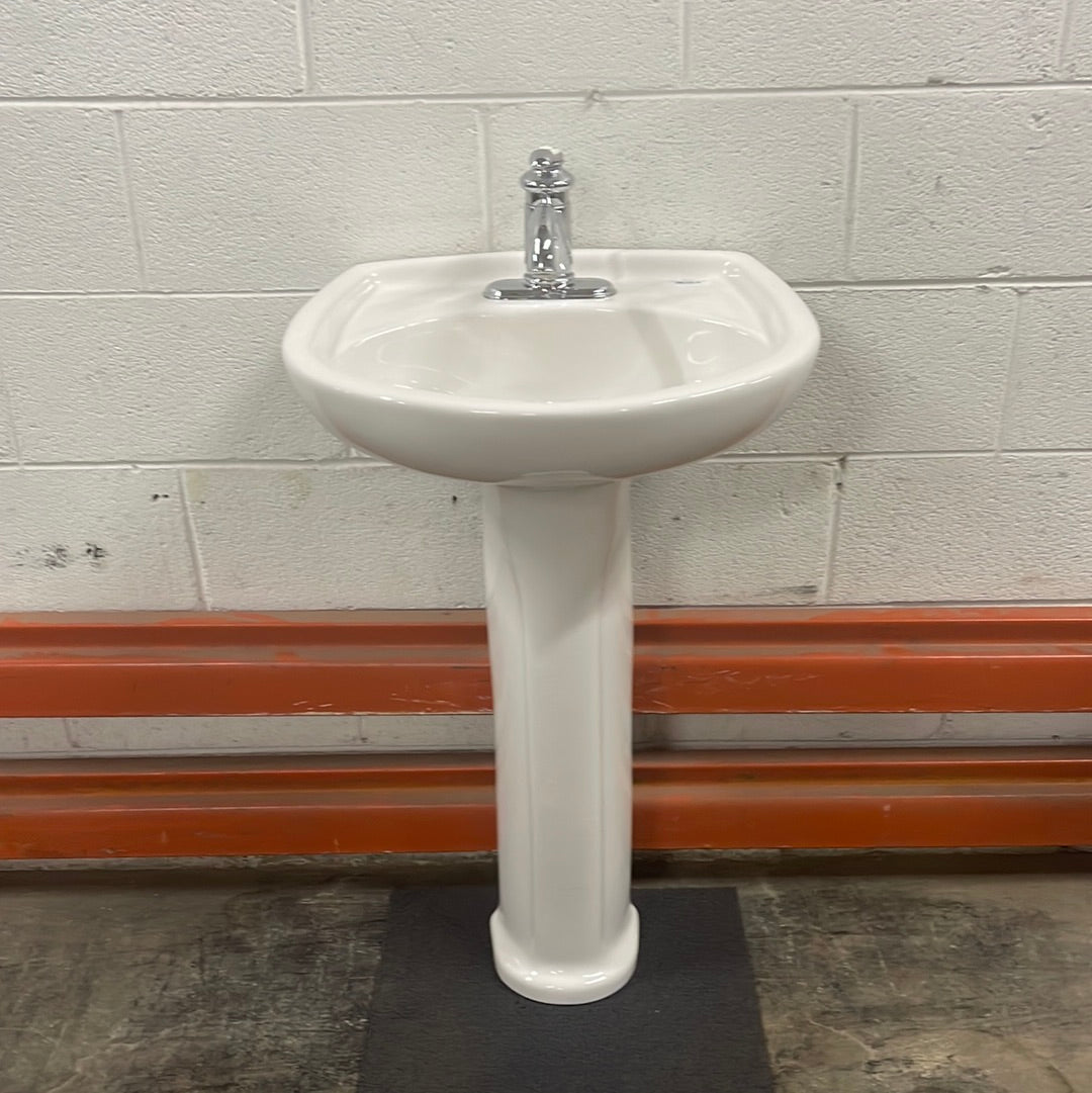 Pedestal Sink With Faucet