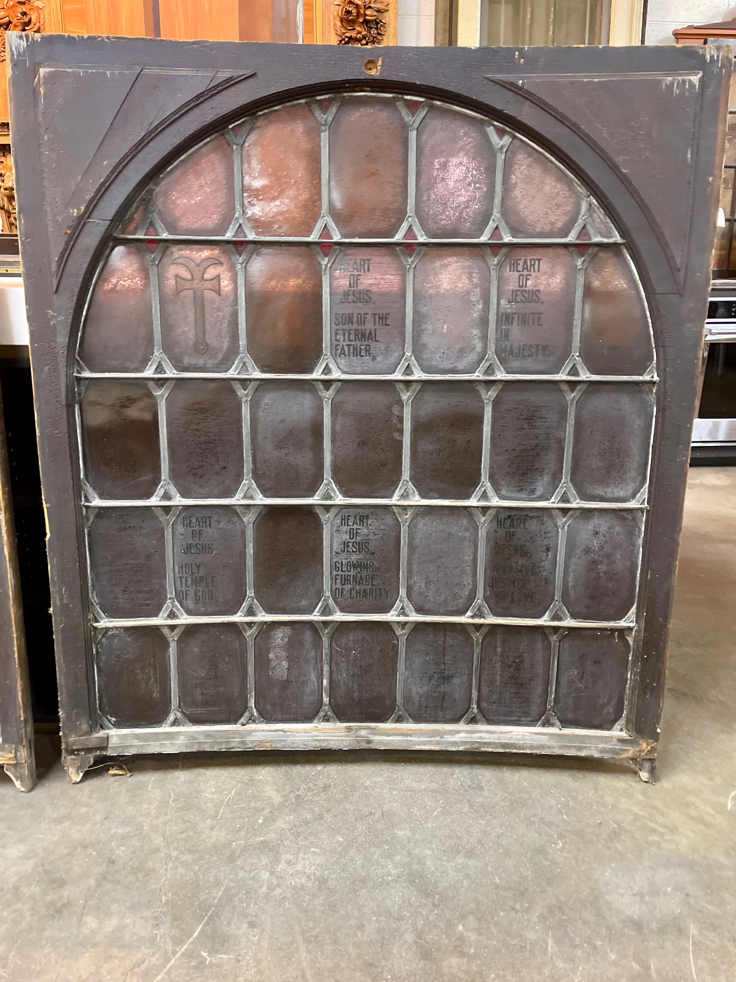 Arched Top Stained Glass Church Window