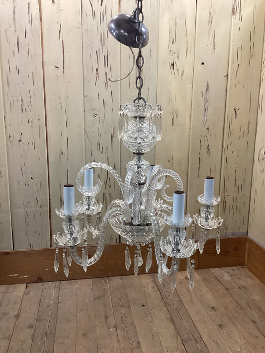 Glass And Crystal Chandelier