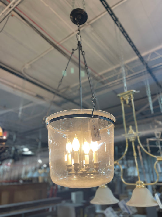 4 Bulb Glass Urn Pendant Light