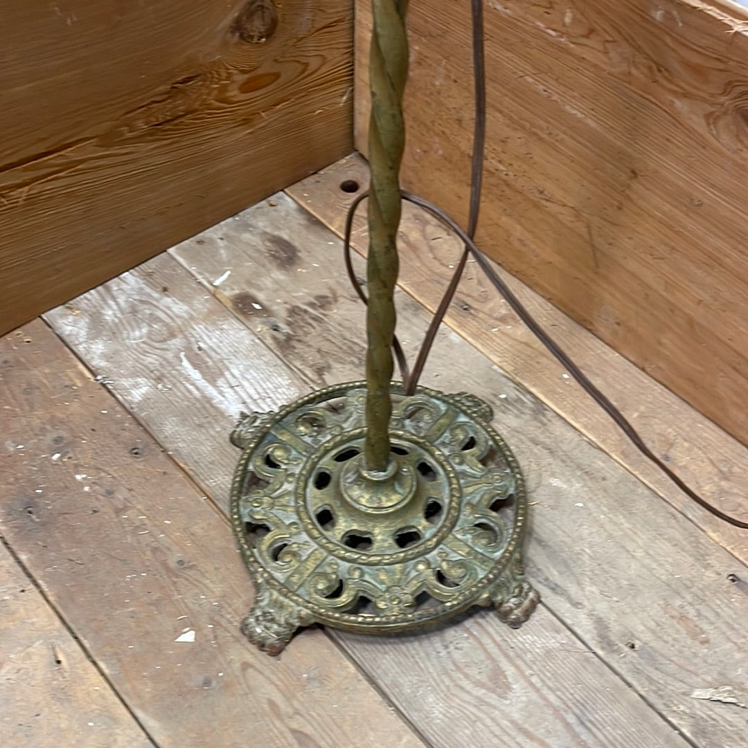 Antique Bridge Floor Lamp with Ship Motif