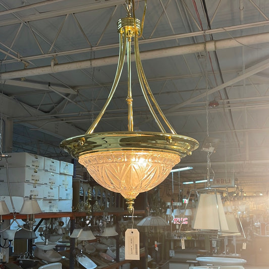 5 Bulb Glass Shade Pendant