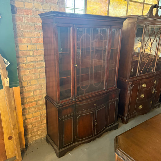 Mahogany Hutch Cabinet
