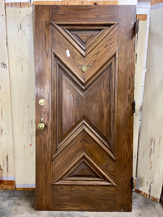 Oak Exterior Door with Hardware