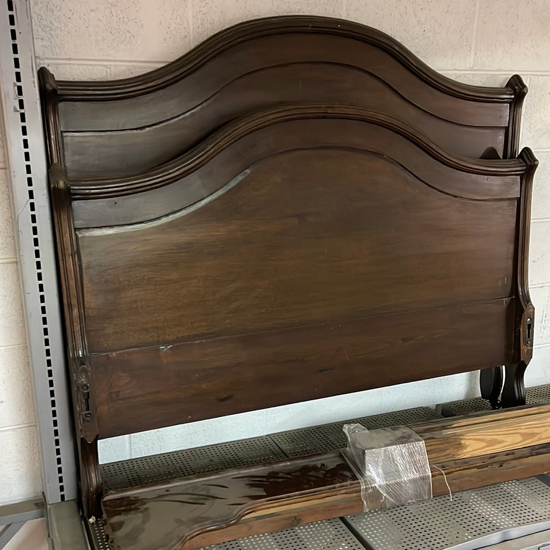 Vintage Walnut Bed Frame