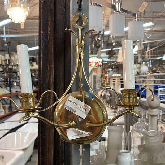 2 Bulb Brass Sconce