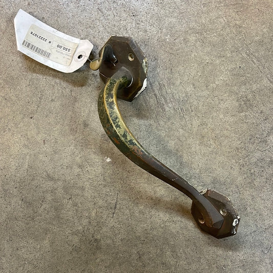 Brass Exterior Handle with Pull