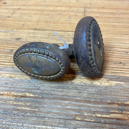 Oval Decorative Door Knob Set
