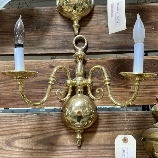 2Bulb Brass Sconce