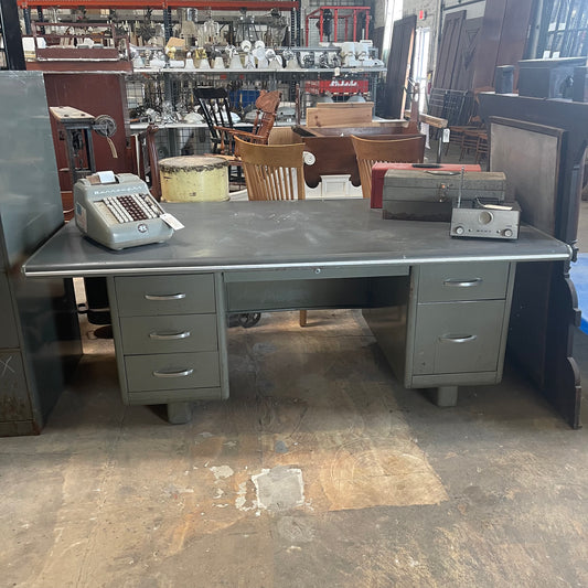 Vintage Steel Age Tanker Desk