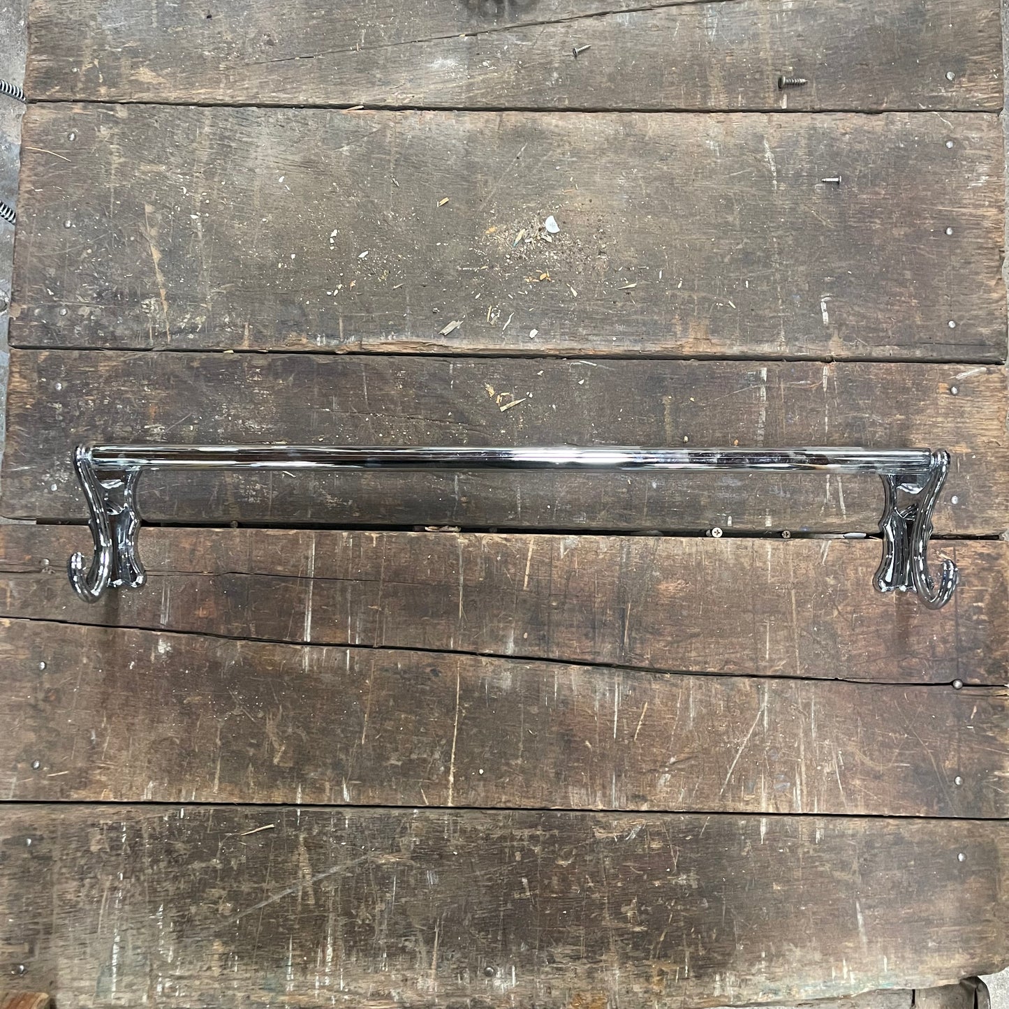 Combination Towel Bar and Hooks