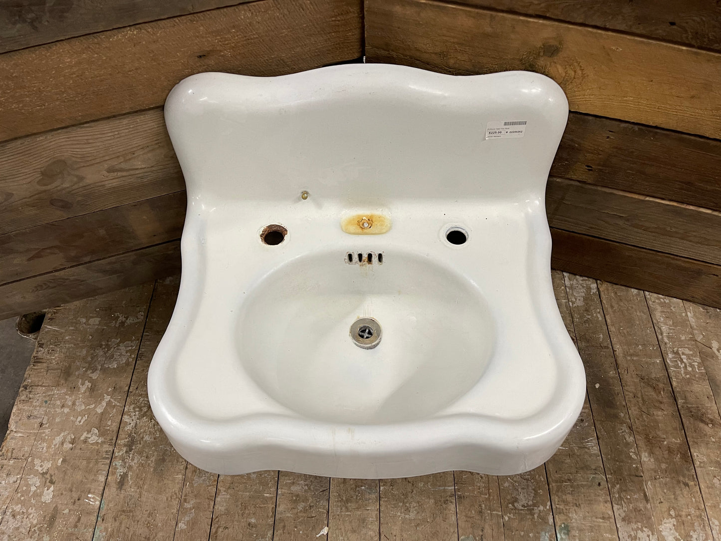 Antique Cast Iron Wall Mount Sink